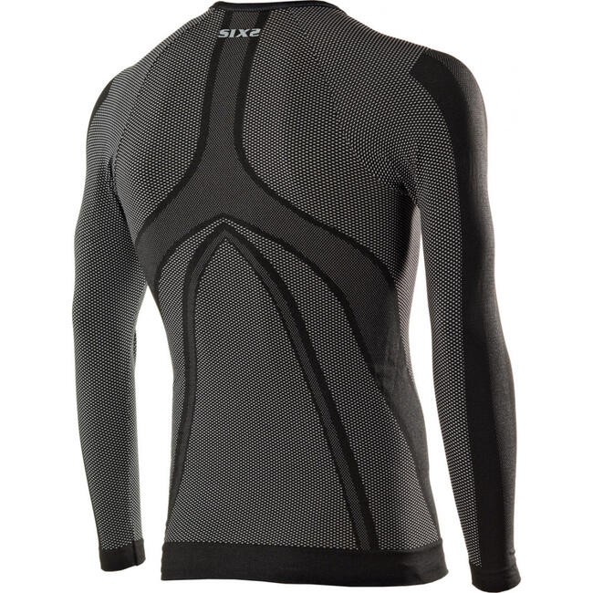 Maglia Termica Moto Black Carbon Six2 Unisex